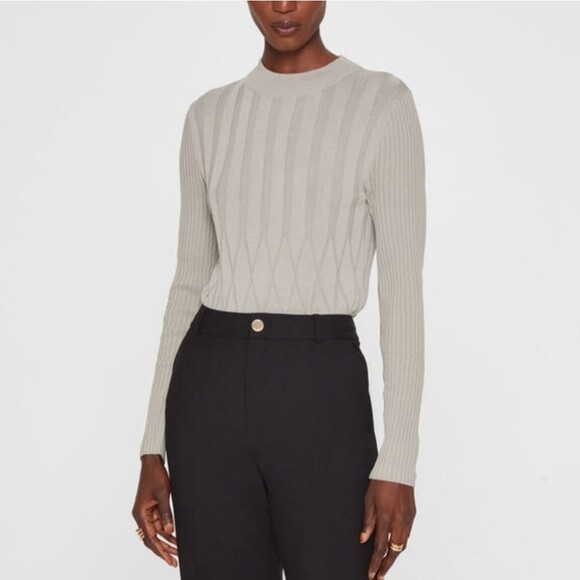 Club Monaco Keisa Sweater Beige Oatmeal Offwhite S Small - Picture 1 of 10